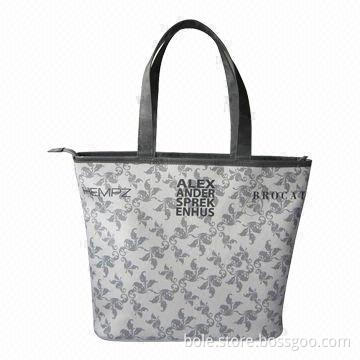 Fashionable Handbag, Made of Leather and Metal Zipper, Available in Various Colors